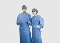 Degradabile blu eliminabile materiale dell'abito chirurgico di SMS con i legami sul collo/vita fornitore