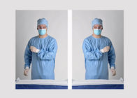 Gli anti abiti blu statici di isolamento, abiti chirurgici sterili hanno tricottato/polsino del cotone fornitore