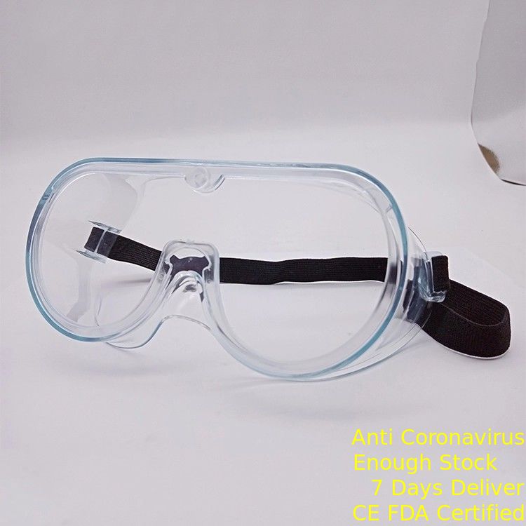 Spruzzata anti- di occhiali di protezione di doppio strato del PC della pagina bianca medica su ordinazione della lente fornitore