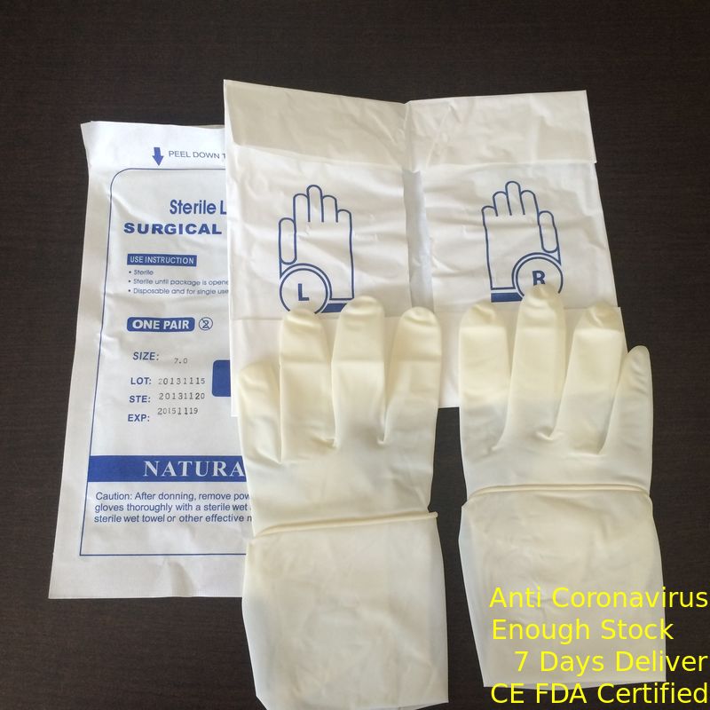 Polvere extra-lunga media del micro di lunghezza del gomito dei guanti 7,5 sterili dell'esame del CE fornitore