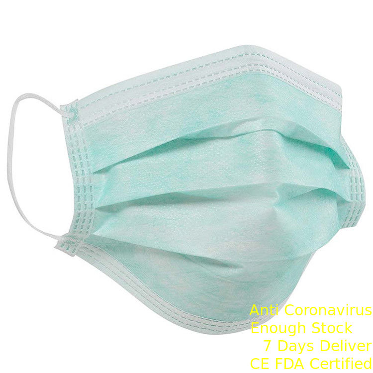 Maschera di protezione eliminabile respirante facile eliminabile molle di verde pp della piega della maschera di protezione 3 fornitore