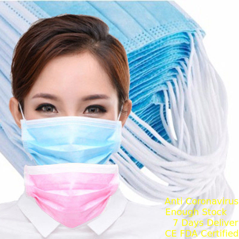 La maschera di respirazione eliminabile dei luoghi pubblici, 3 maneggia la maschera di protezione non tessuta fornitore
