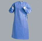 Anti abiti chirurgici sterili blu batterici, abiti chirurgici del panno con 4 cinghie di vita fornitore