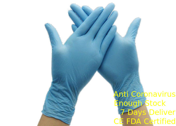 Slitti i guanti eliminabili blu resistenti, l'operazione flessibile dei guanti sterili del nitrile fornitore