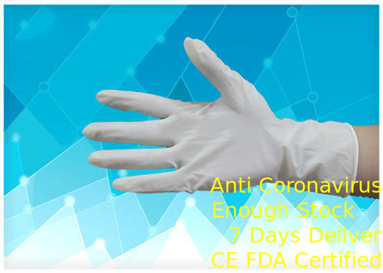 Guanti medici eliminabili di resistenza allo strappo, guanti medici del lattice con approvazione del CE fornitore