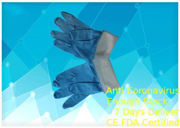Dimensione antipolvere materiale di gomma dei guanti medici eliminabili altamente flessionali multi fornitore