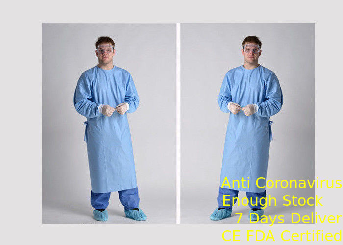 Polsino tricottato respirabile eliminabile dell'abito chirurgico di 4 legami rispettoso dell'ambiente fornitore