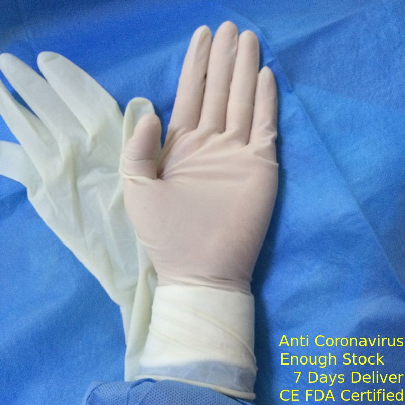 Facile libero del lattice di 100% della polvere chirurgica eliminabile sterile naturale dei guanti a Pierce fornitore