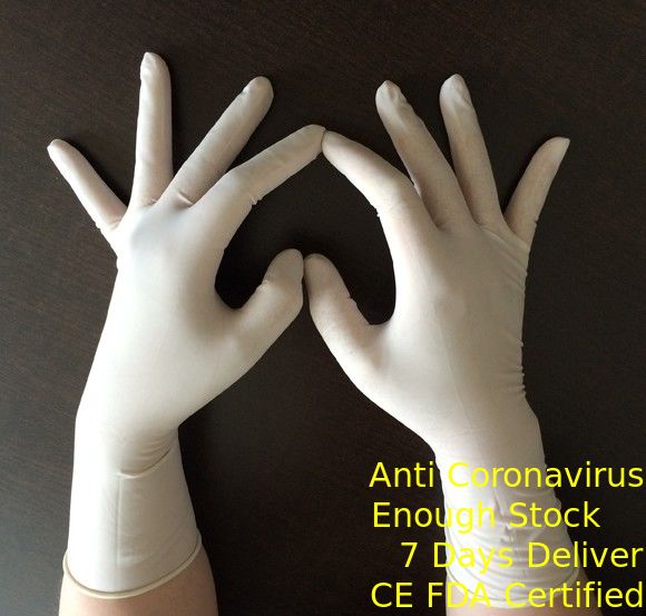 Guanti chirurgici eliminabili del polsino lungo elastico, guanti eliminabili dell'esame del lattice fornitore